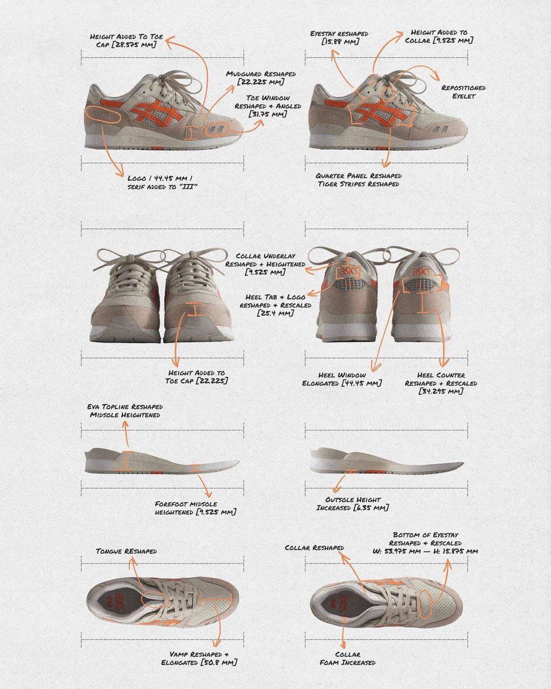 Kith x ASICS Gel Lyte III Remastered “Super Orange”