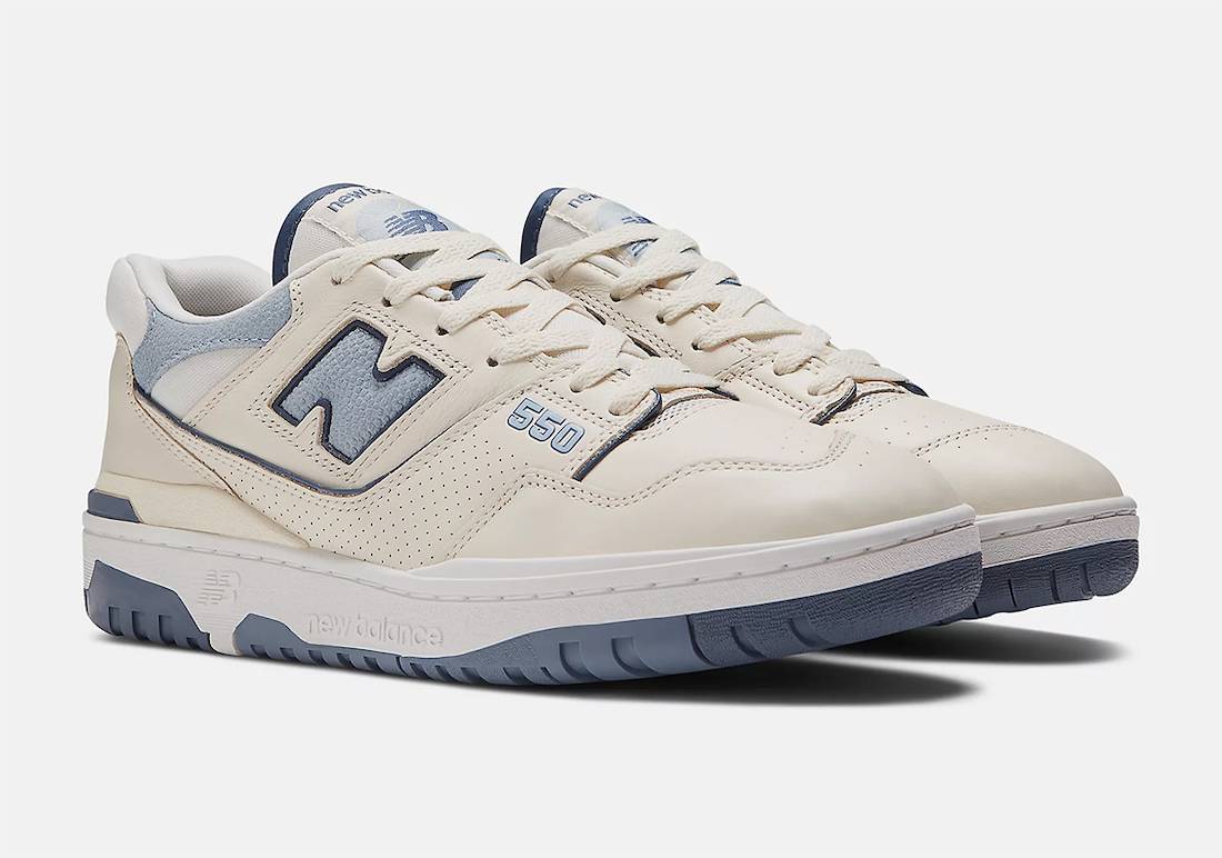 white men's new balance 550 casual shoes