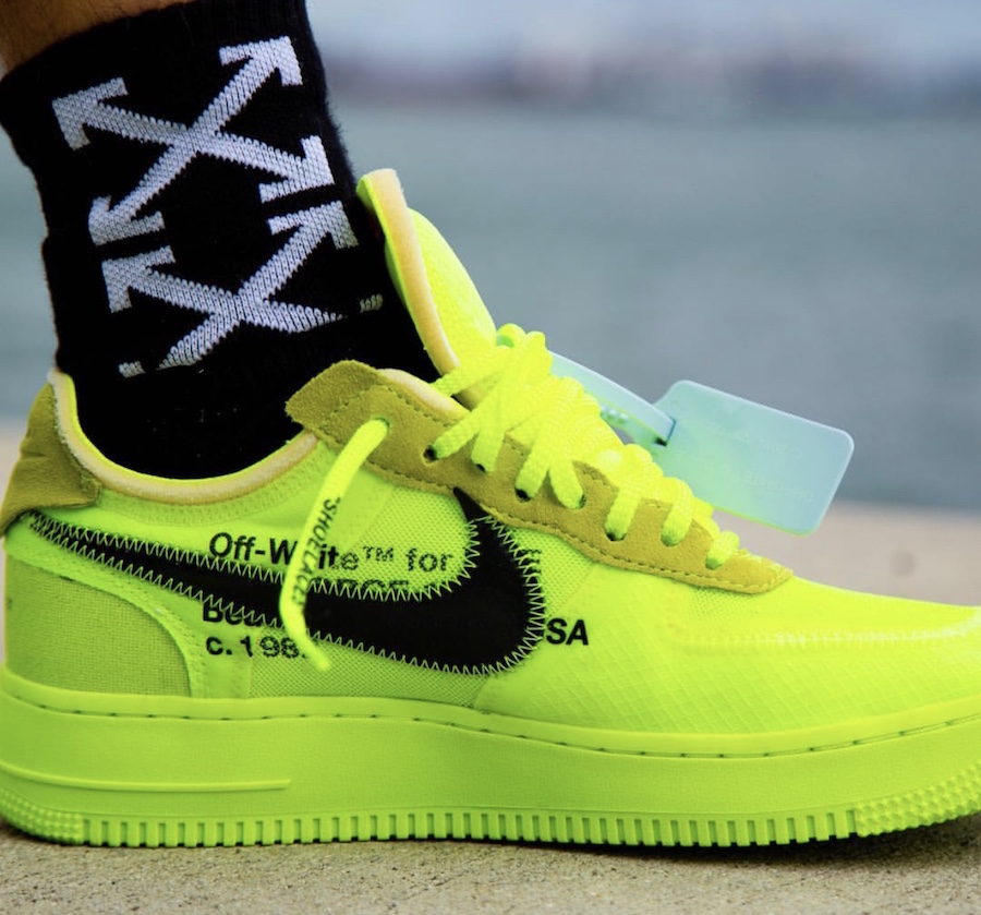 yellow af1 off white