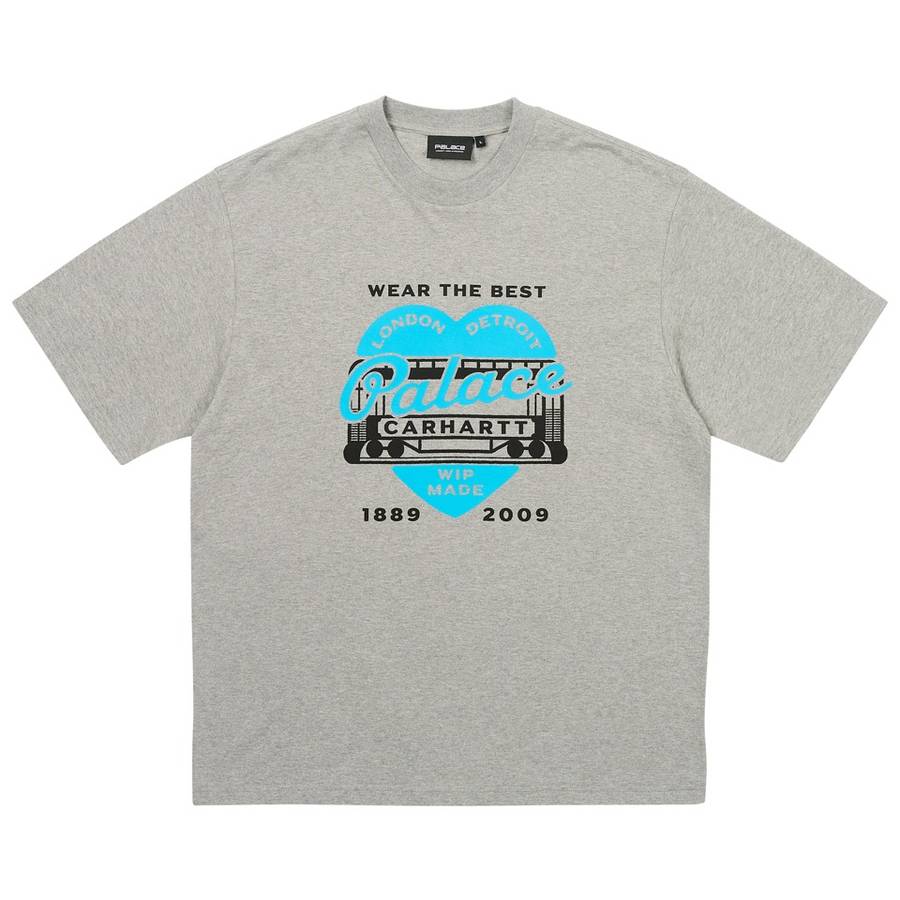 Palace Carhartt Wip Heart T-shirt Heather Grey