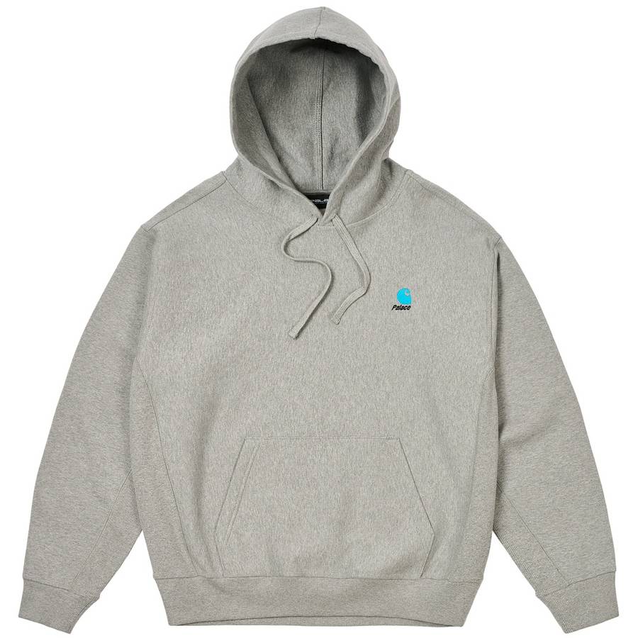 Palace Carhartt Wip Hood Heather Grey