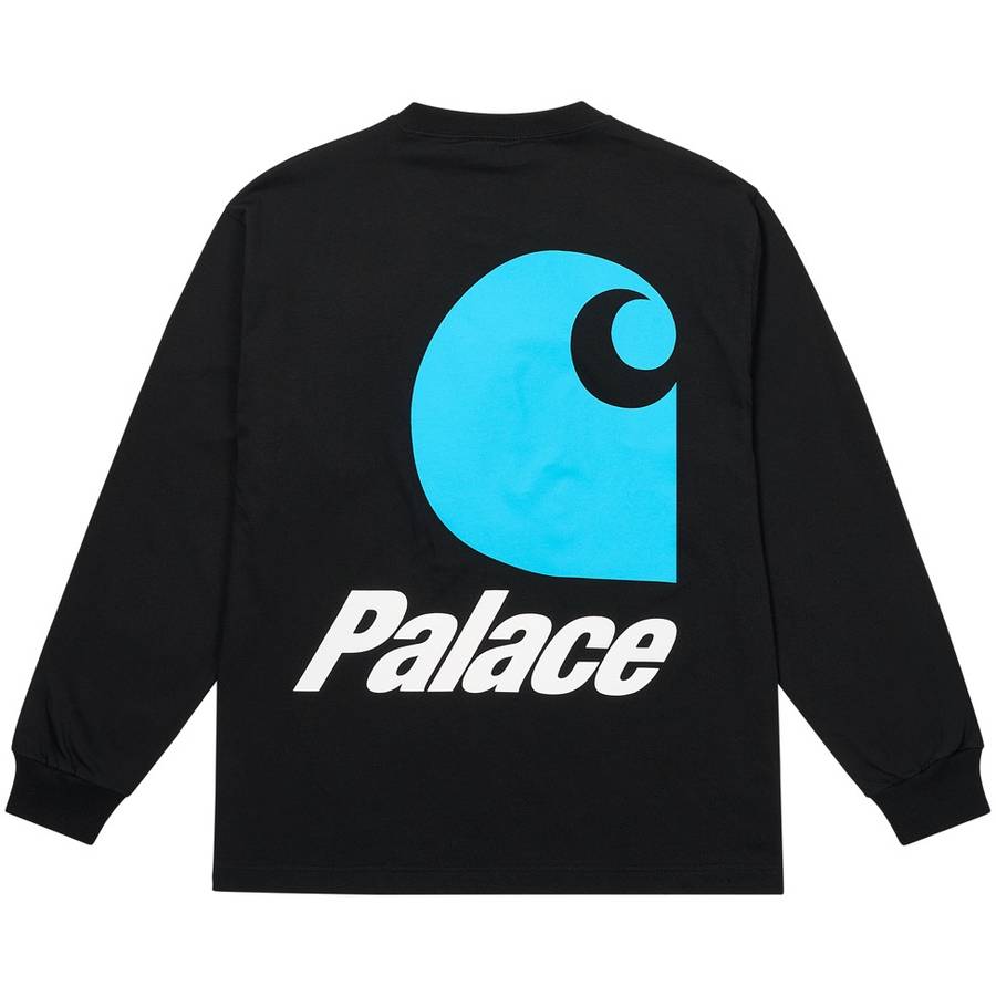 Palace Carhartt Wip Logo Longsleeve Black