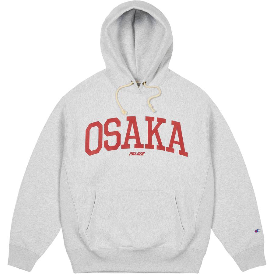 Osaka Champion Shop Hood Grey Marl