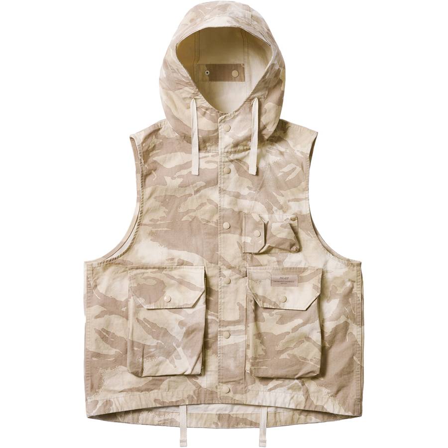 Engineered Garments Hooded Vest Ripstop Printed