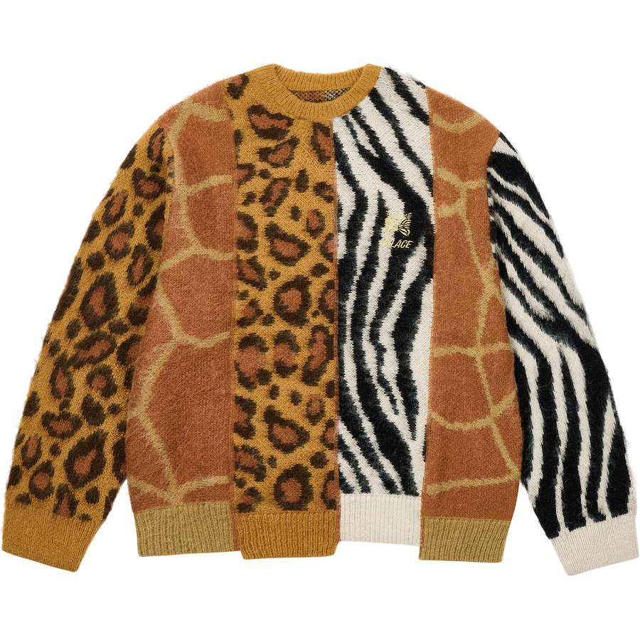 Palace Needles Hairy Animal Knit Multi Animal