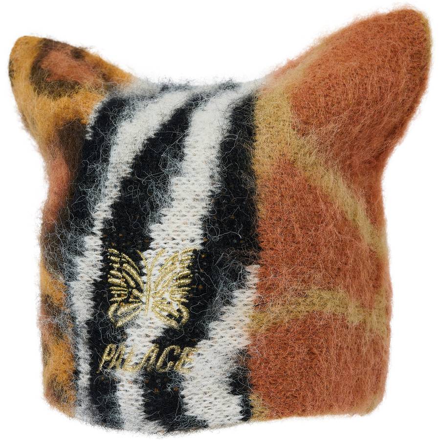 Palace Needles Hairy Square Beanie Multi Animal