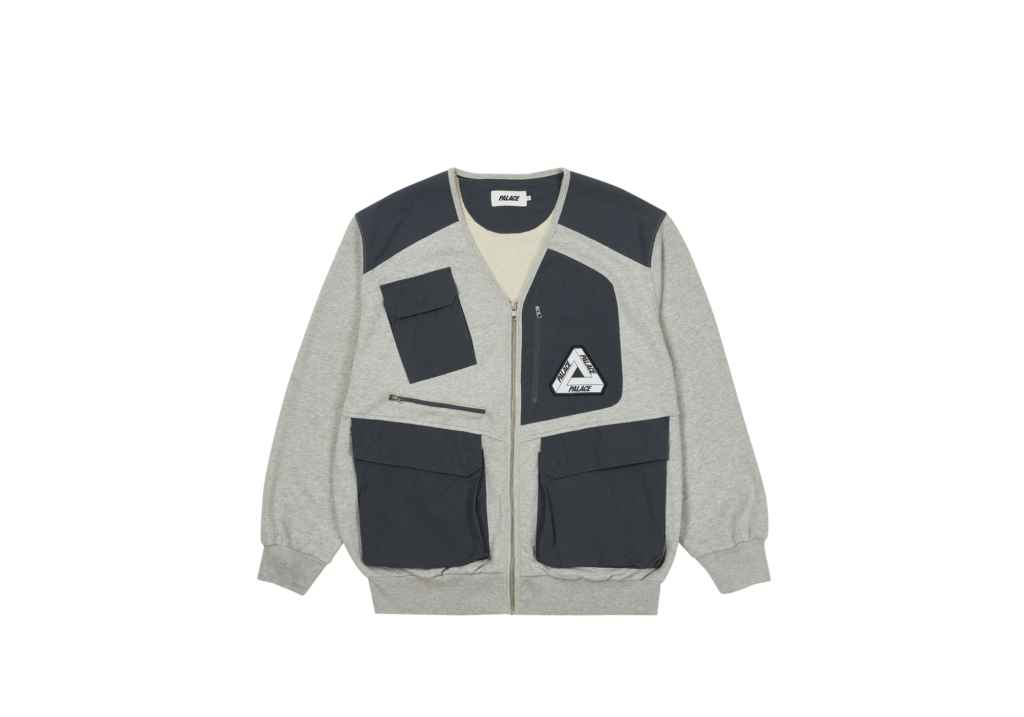 PALACE UTILITY ZIP FRONT PANEL SWEAT