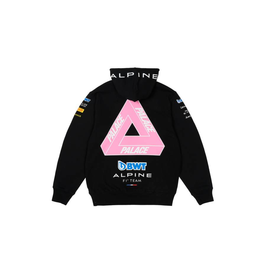 Palace Kappa Alpine Hoodie Black
