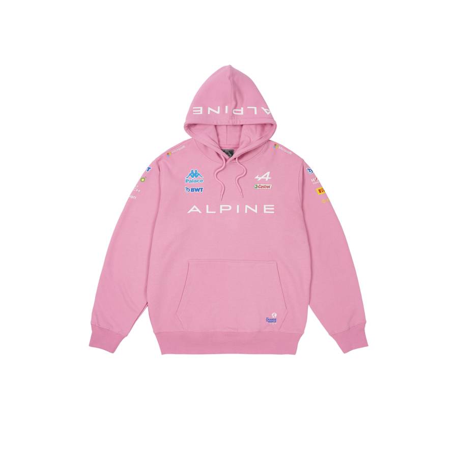 Palace Kappa Alpine Hoodie Pink
