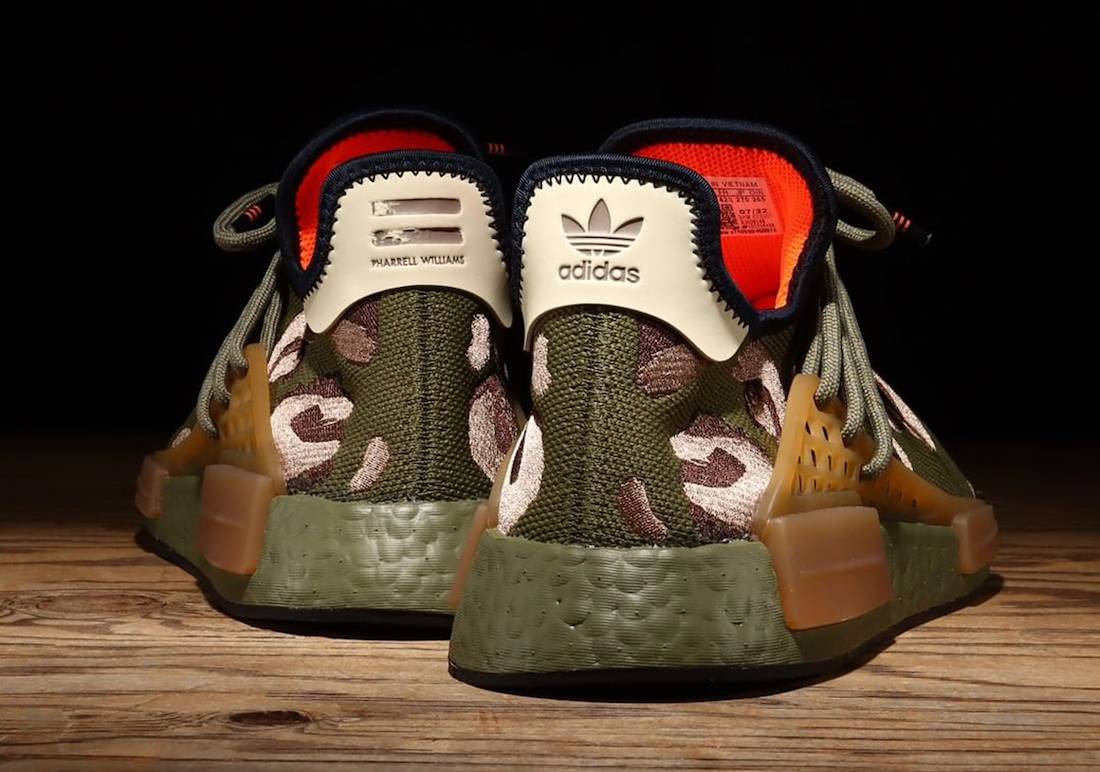 Pharrell x adidas NMD Hu Animal Print “Olive”