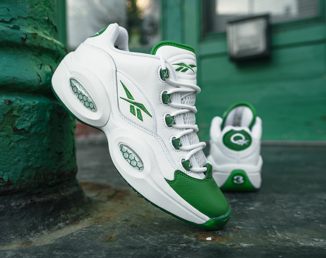 Reebok Question Low “Green Toe”