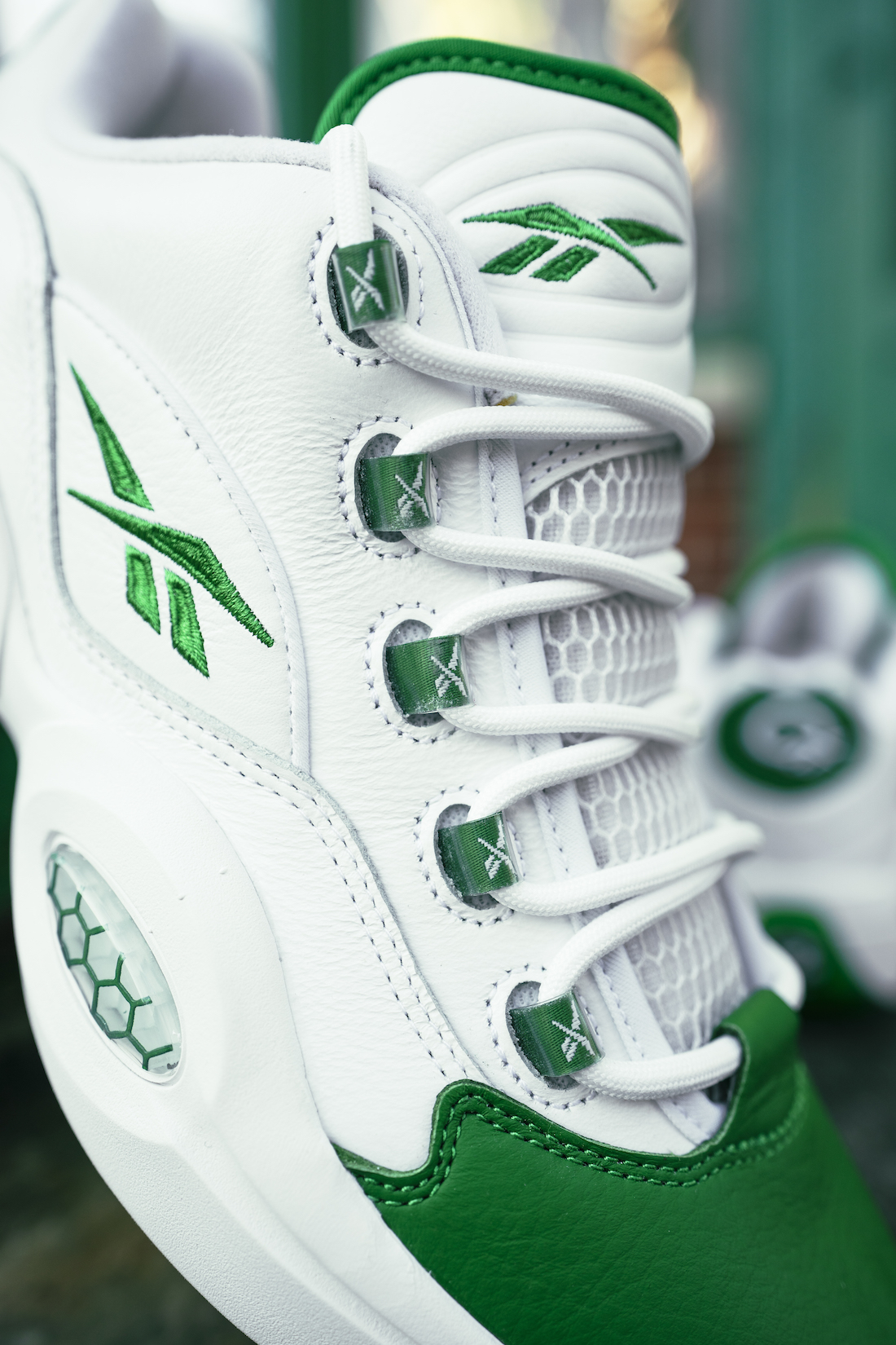 Reebok Question Low “Green Toe”