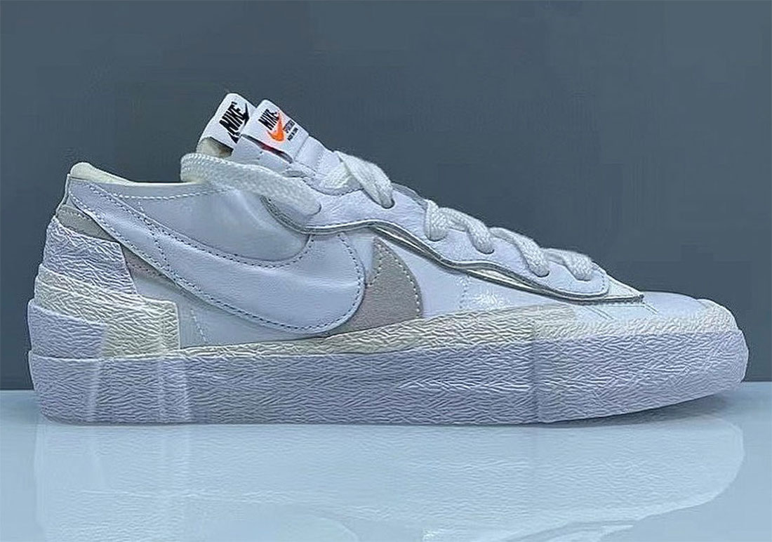 Sacai x Nike Blazer Low “White Patent”