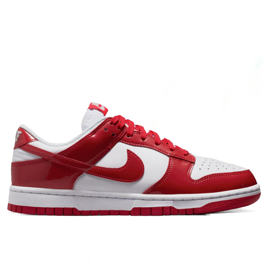 Women's Dunk Low SE 'Patent Leather' - White/University Red/White