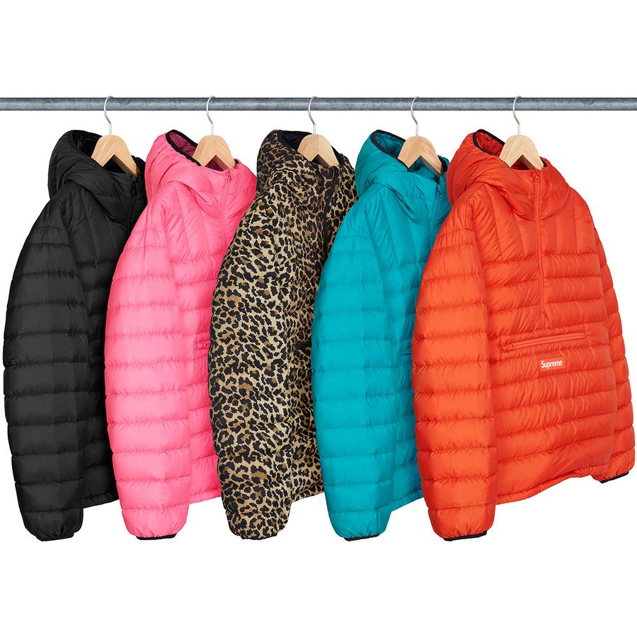 Micro Down Half Zip Hooded Pullover