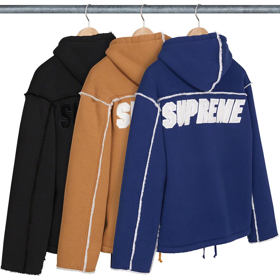 Faux Shearling Hooded Jacket