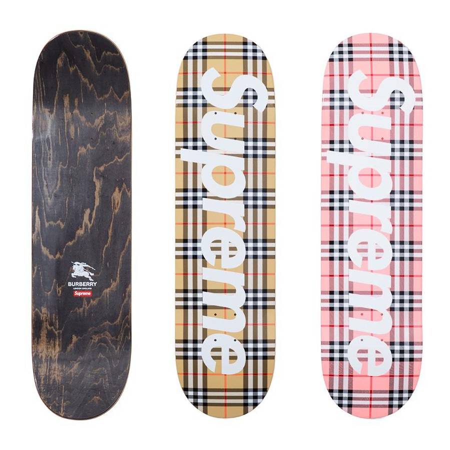 Supreme®/burberry® Skateboard