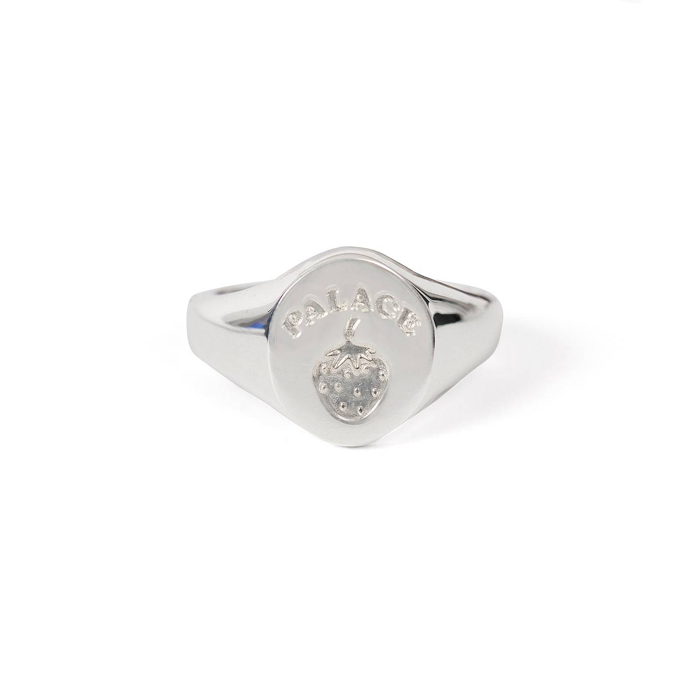 Strawberry Signet Ring Silver