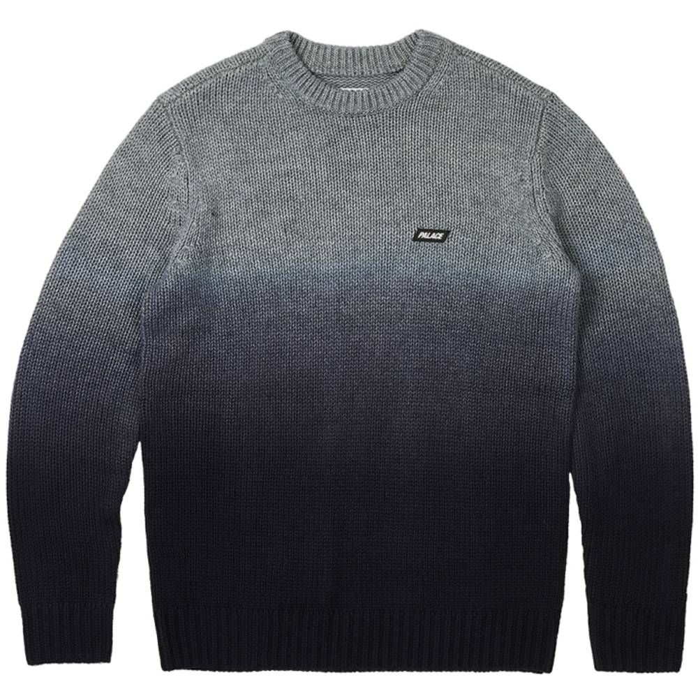 Gradient Dye Rib Knit Black