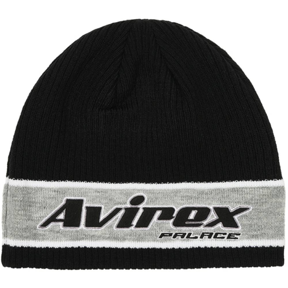 Palace Avirex Nein Cuff Beanie Black