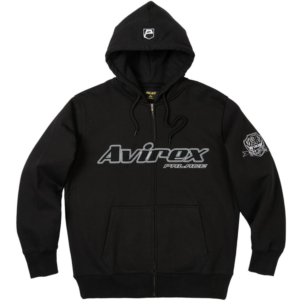 Palace Avirex Zip Hood Black