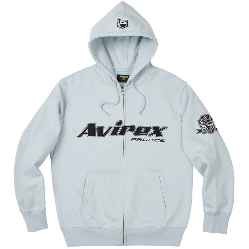 Palace Avirex Zip Hood Chill Blue