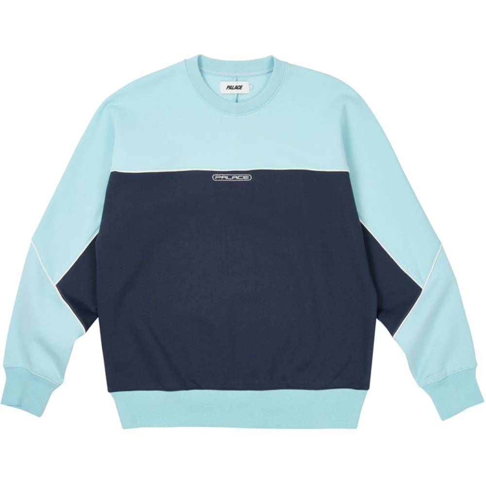 Piped Crew Crystalised Blue