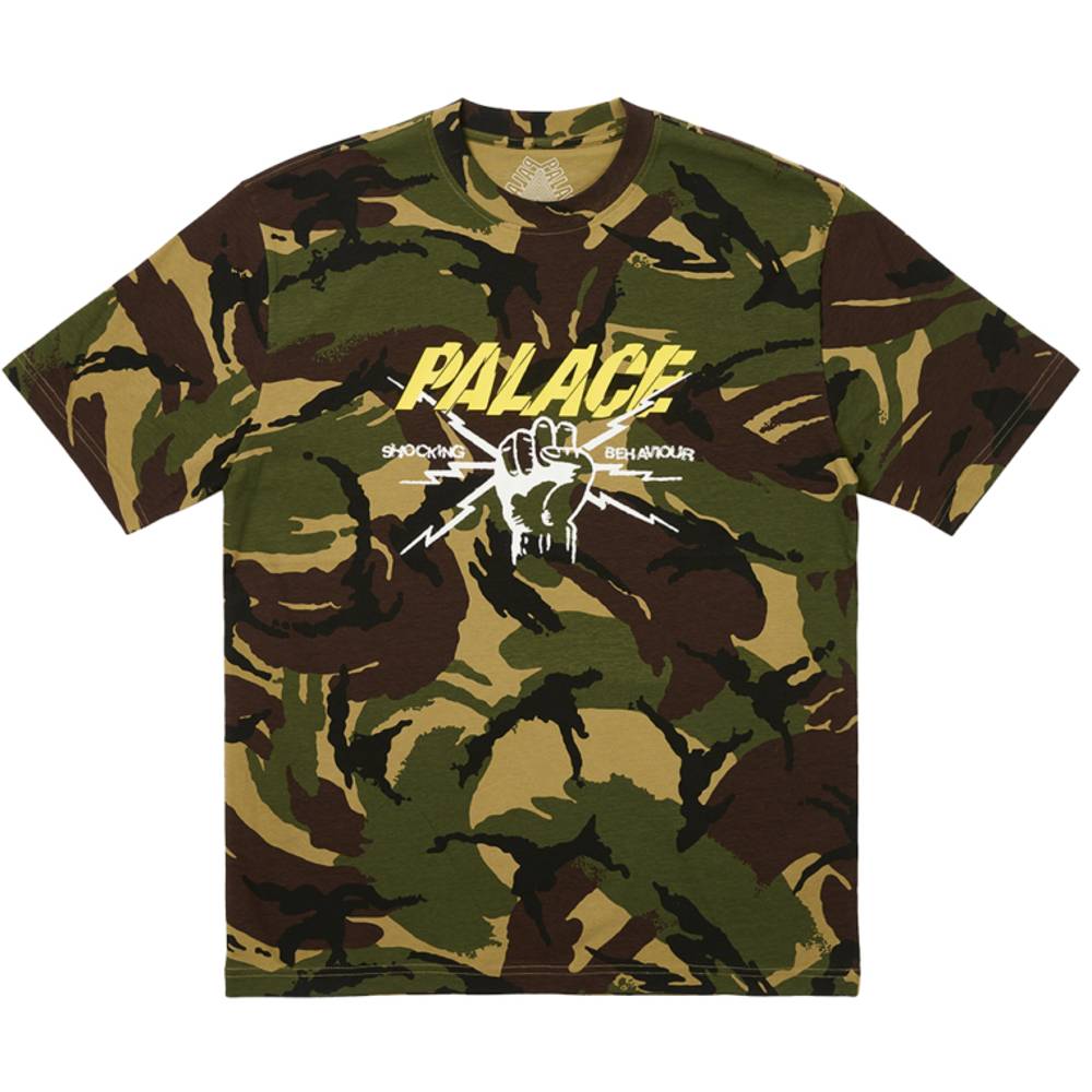 Shocking Behaviour T-shirt Woodland Camo