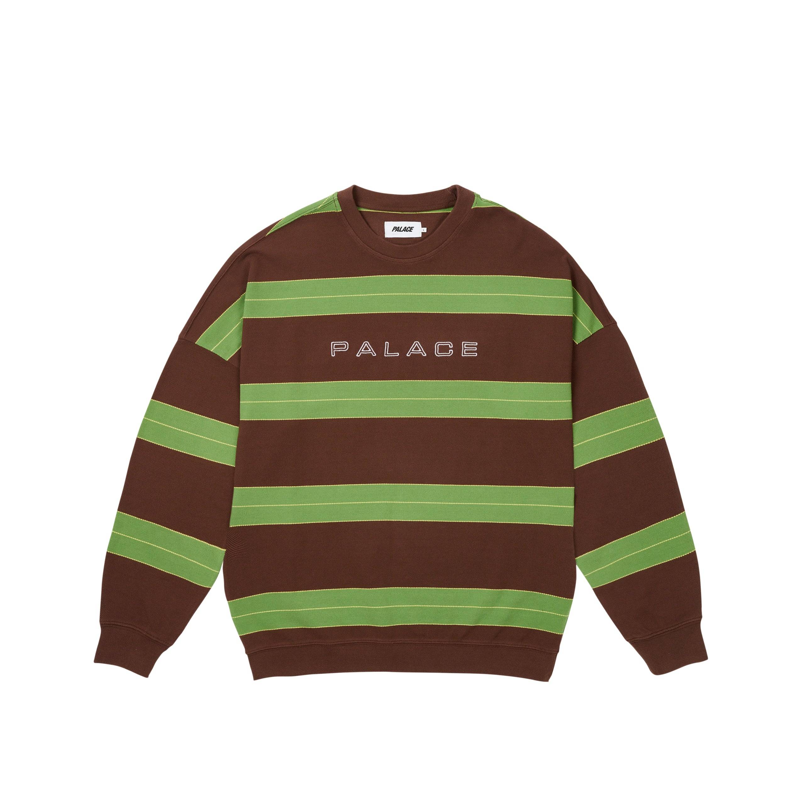 Relax Stripe Crew Caked Brown