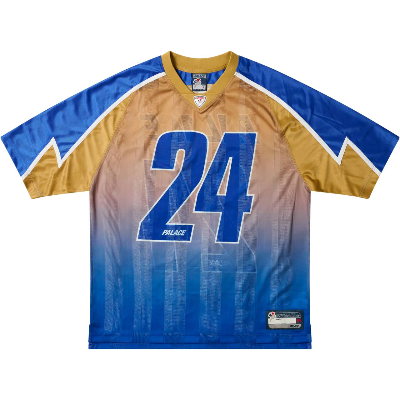 Meshy Stripe Jersey Blue / Gold