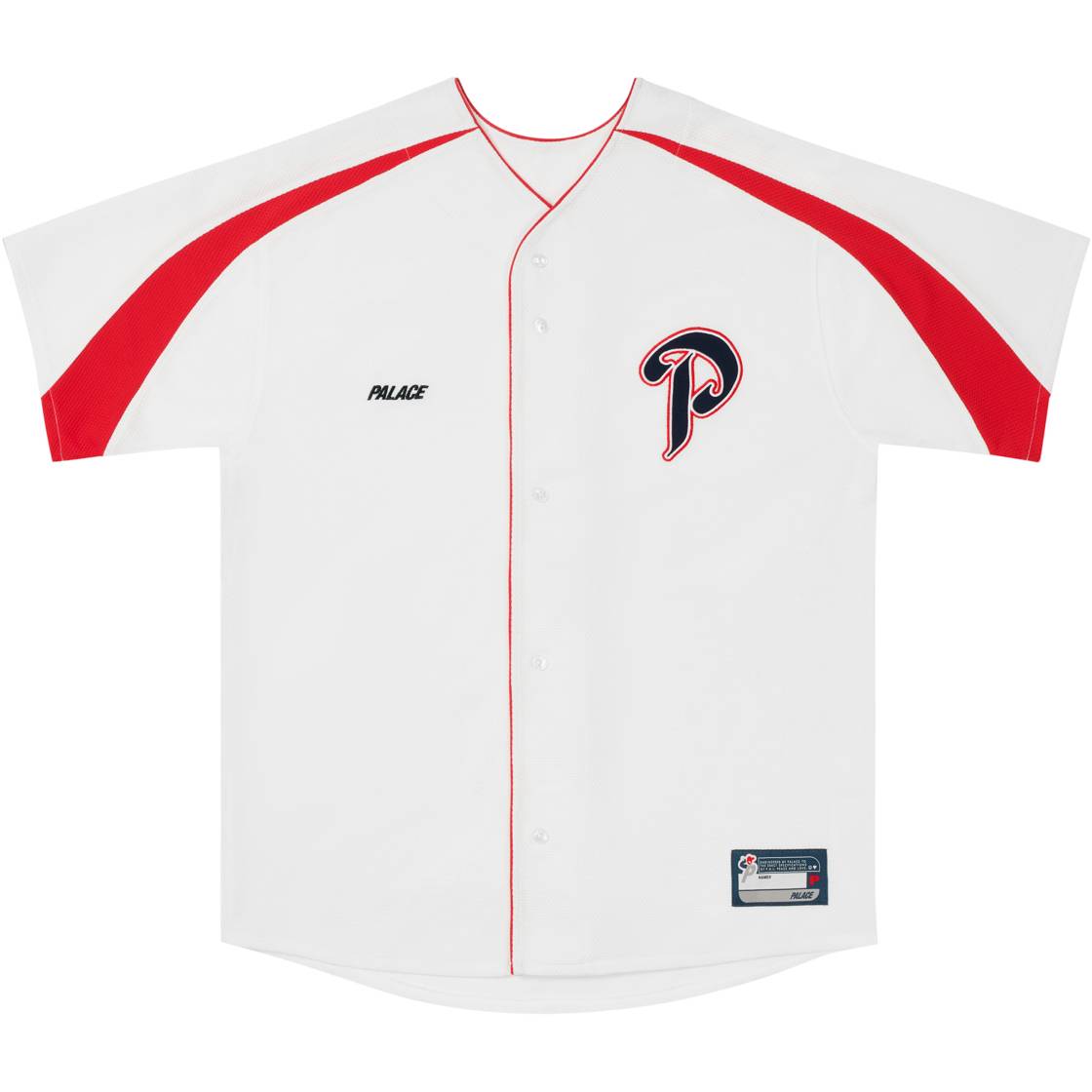 P Paseball Jersey White