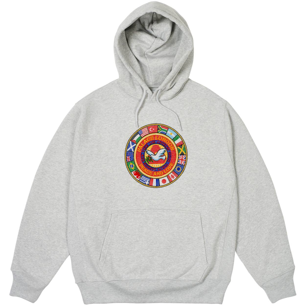 Palace Nations Hood Grey Marl