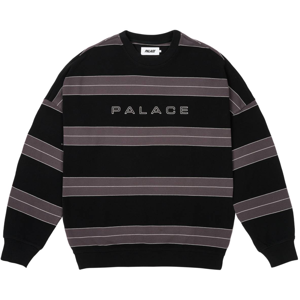 Relax Stripe Crew Black