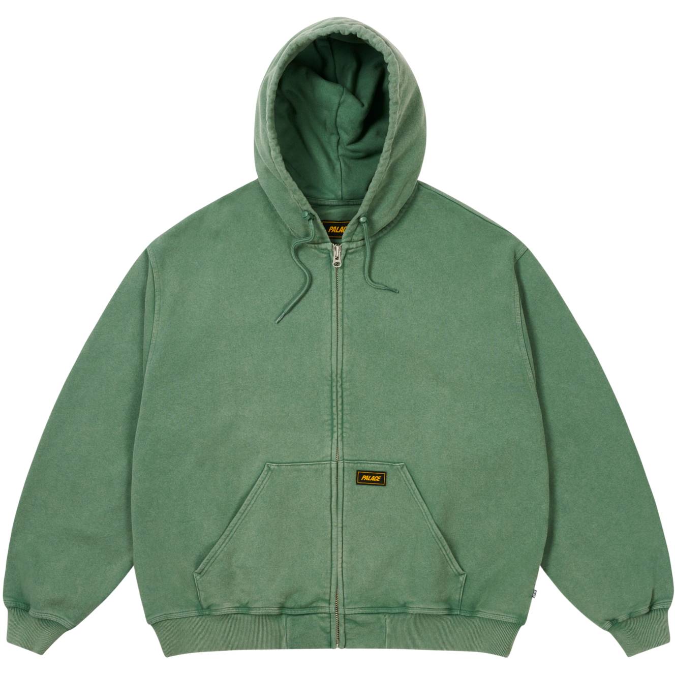 Triple Stitch Zip Hood Pigment Green