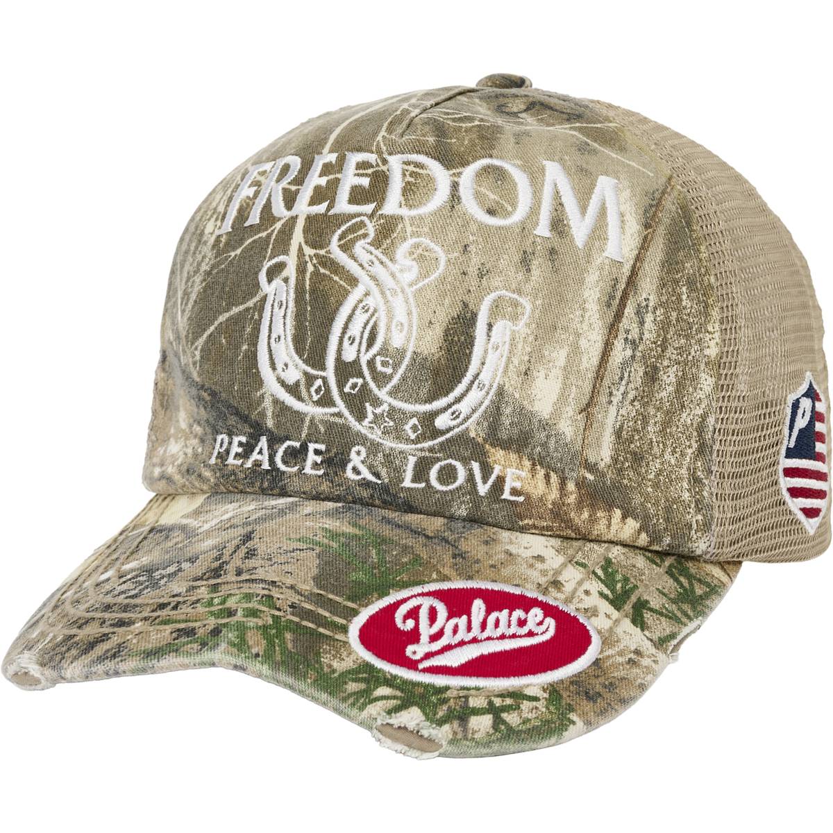 Freedom Distressed Trucker Realtree Edge