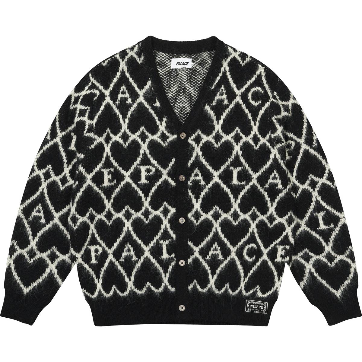 Hairy Heart Knit Black