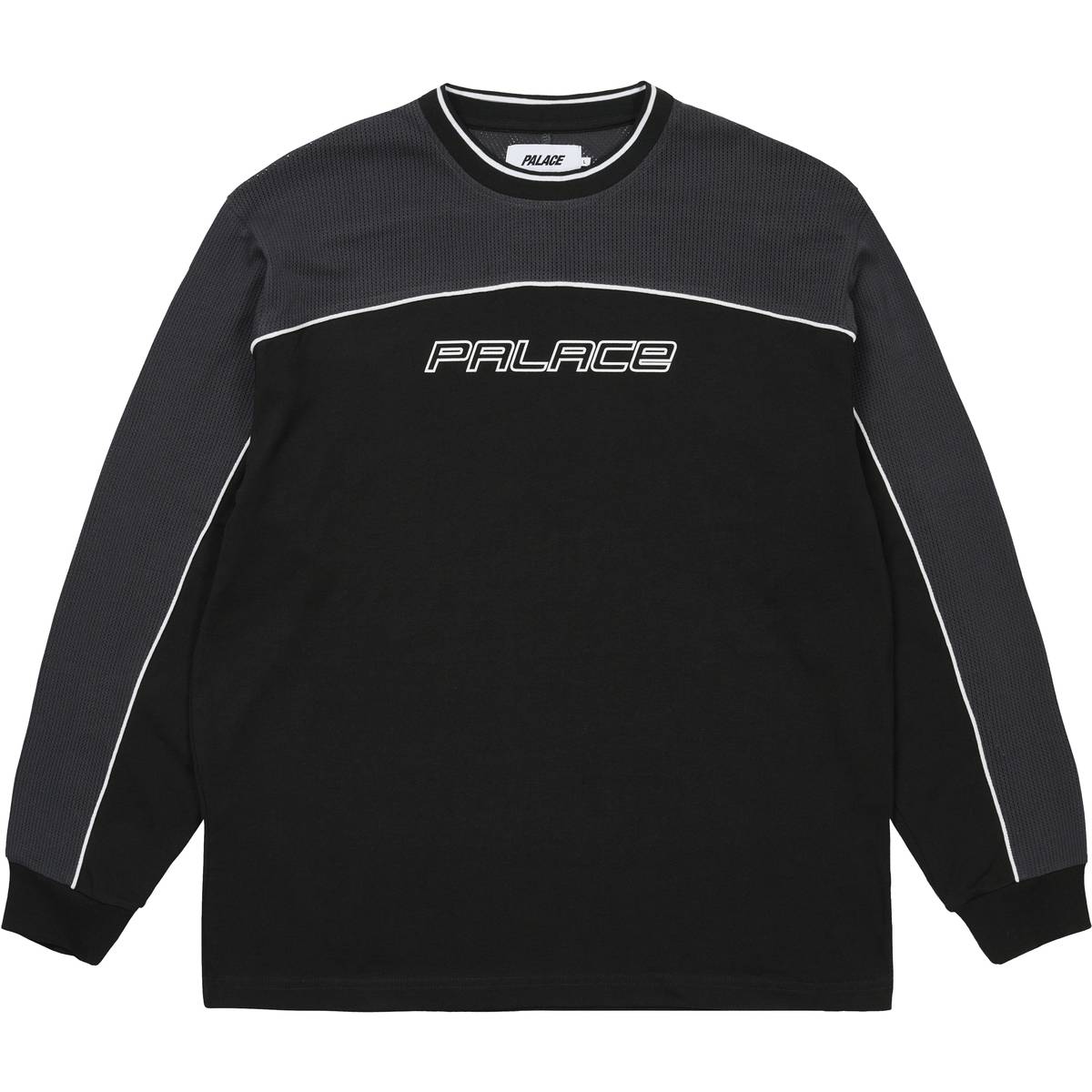 Mesh Panel Longsleeve Slate