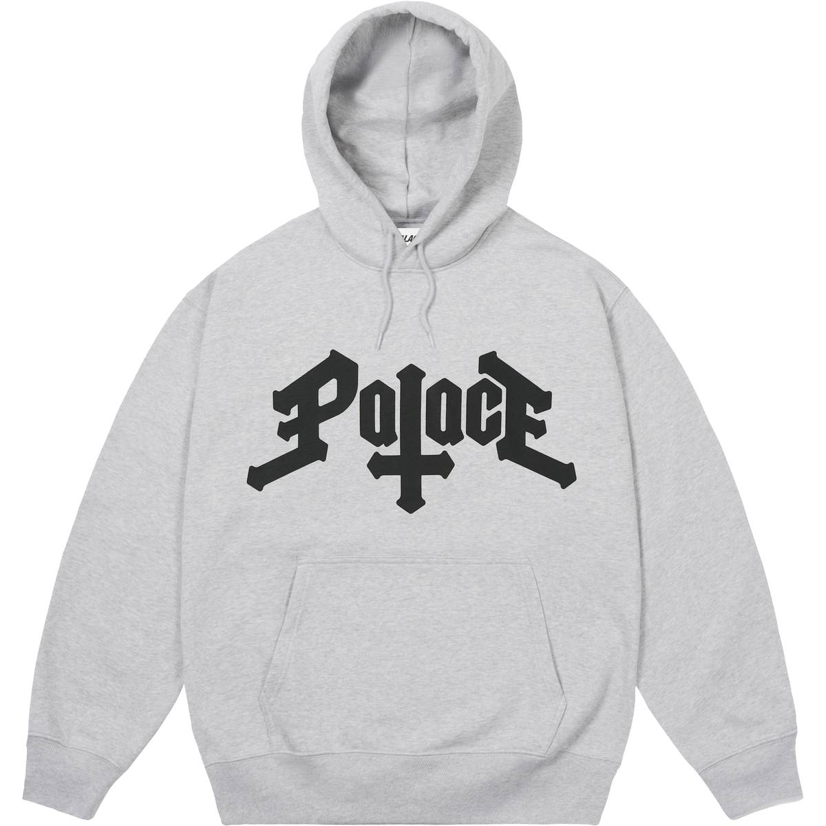Palace Cross Hood Grey Marl