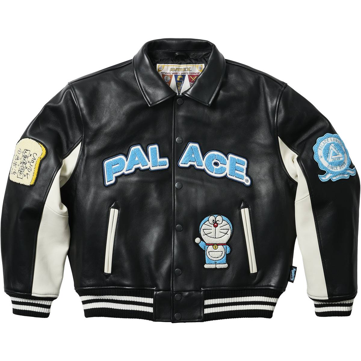 Palace Doraemon Avirex Jacket Black