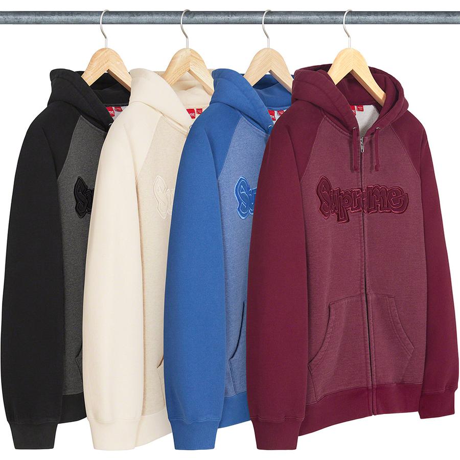 Gonz Appliqué Zip Up Hooded Sweatshirt