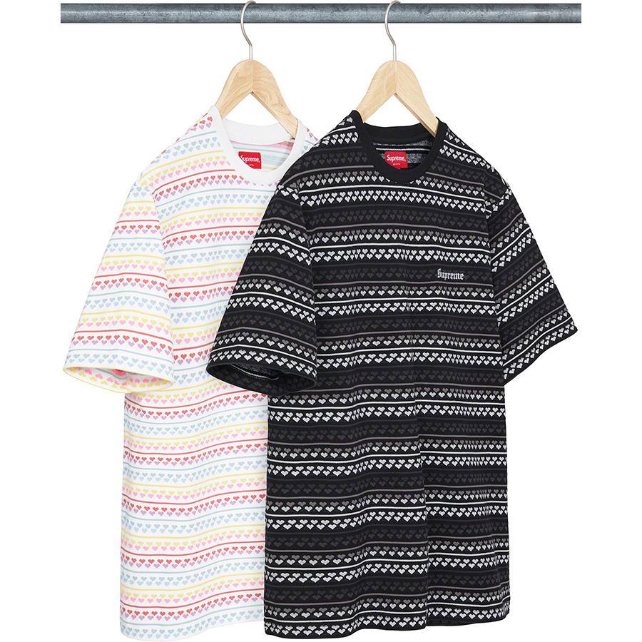 Hearts Jacquard S/s Top