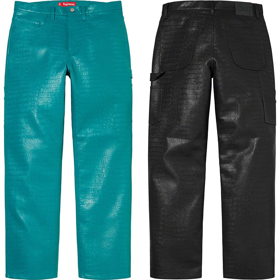 Faux Croc Painter Pant