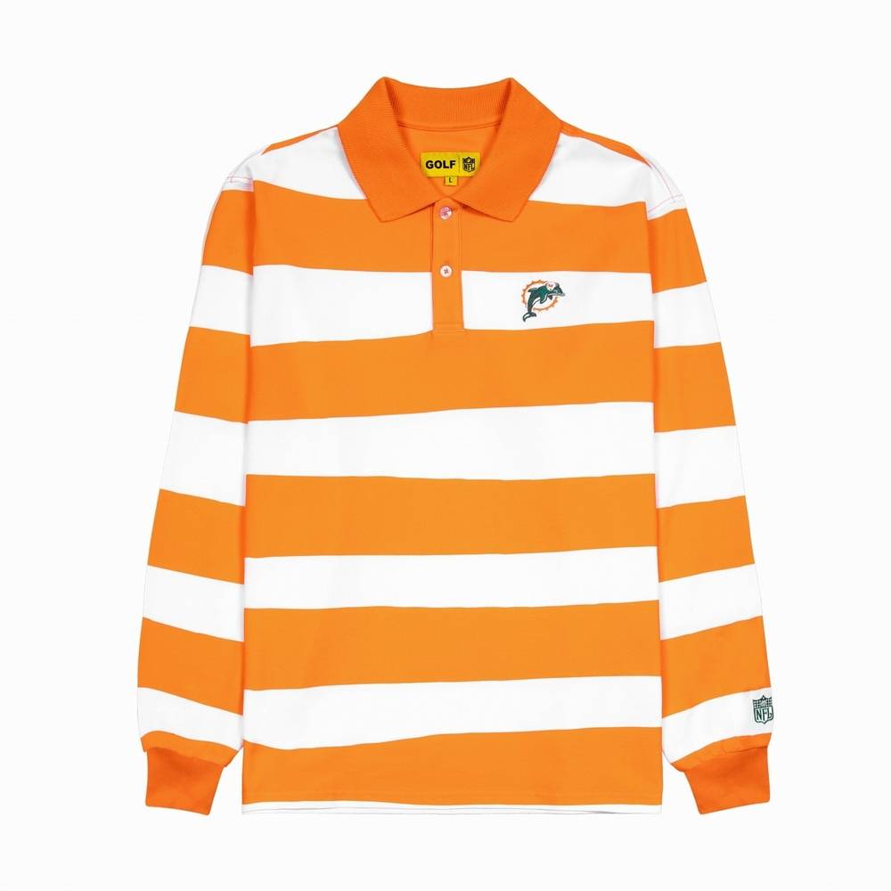 Dolphins Long Sleeve Polo