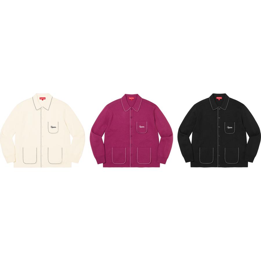 Contrast Stitch Button Up