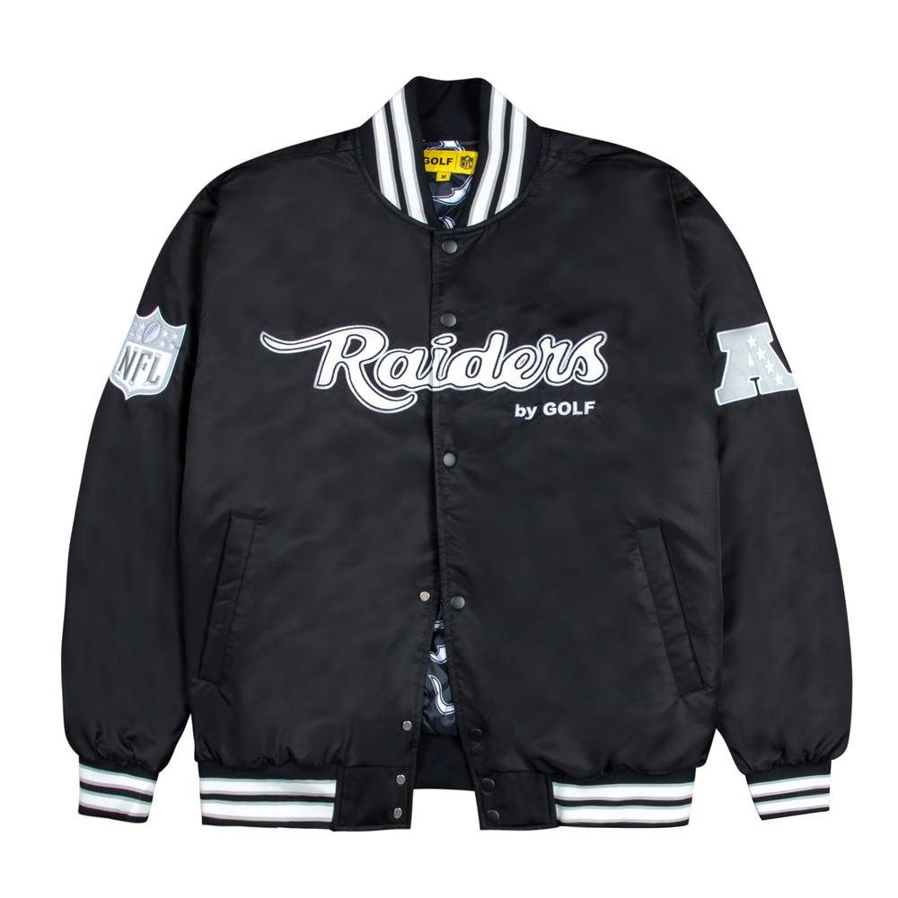 Raiders Satin Bomber Jacket