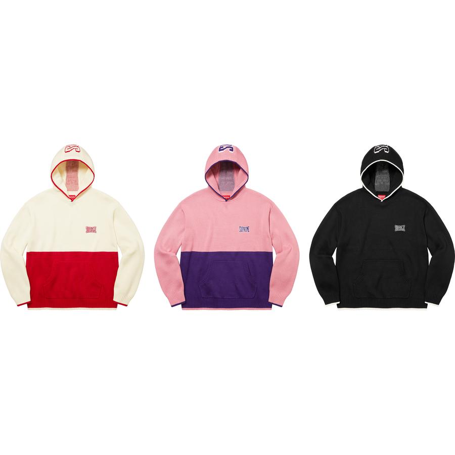 2-tone Hooded Sweater