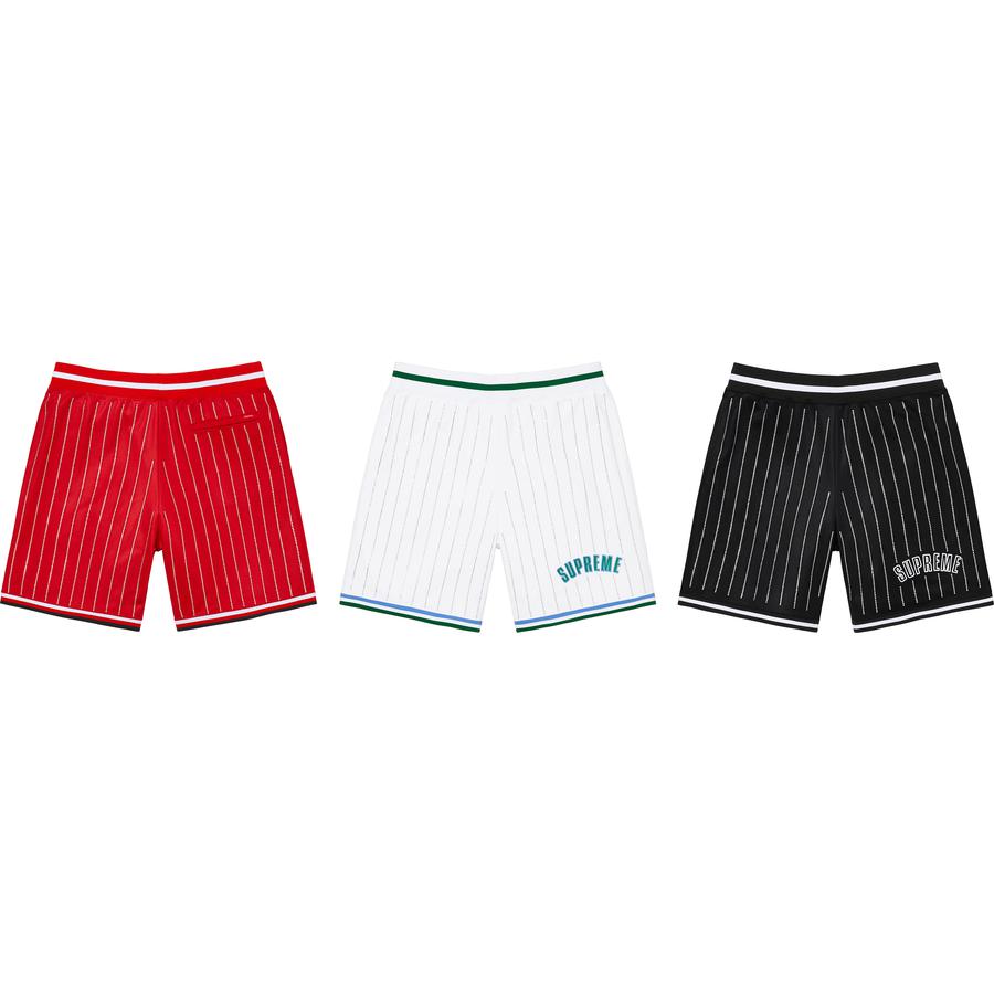 Rhinestone Stripe Basketball Short