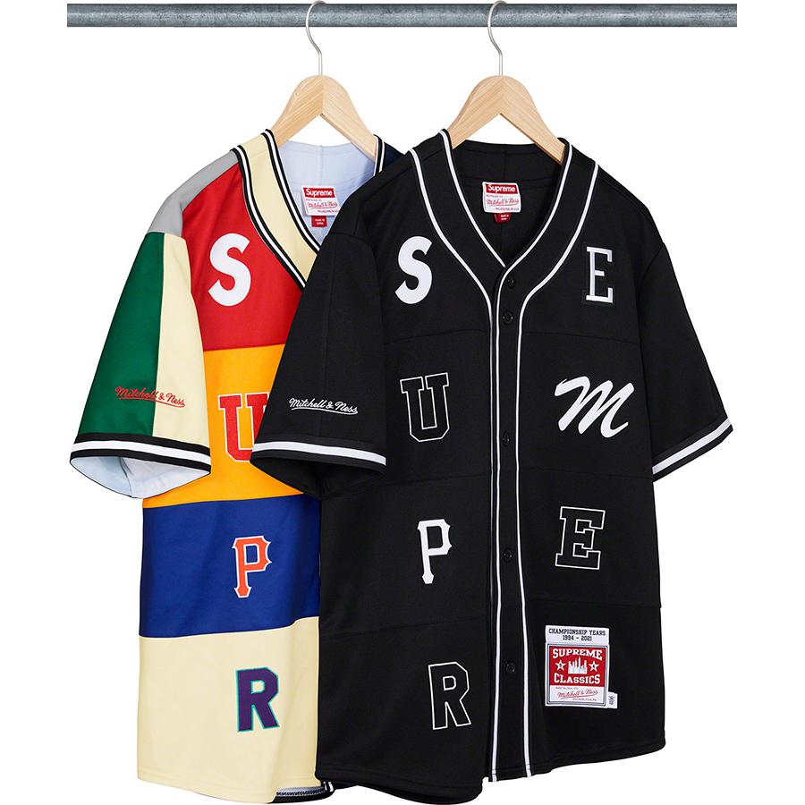 Supreme®/mitchell & Ness® Patchwork Baseball Jersey