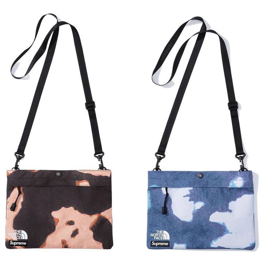 Supreme®/the North Face® Bleached Denim Print Shoulder Bag