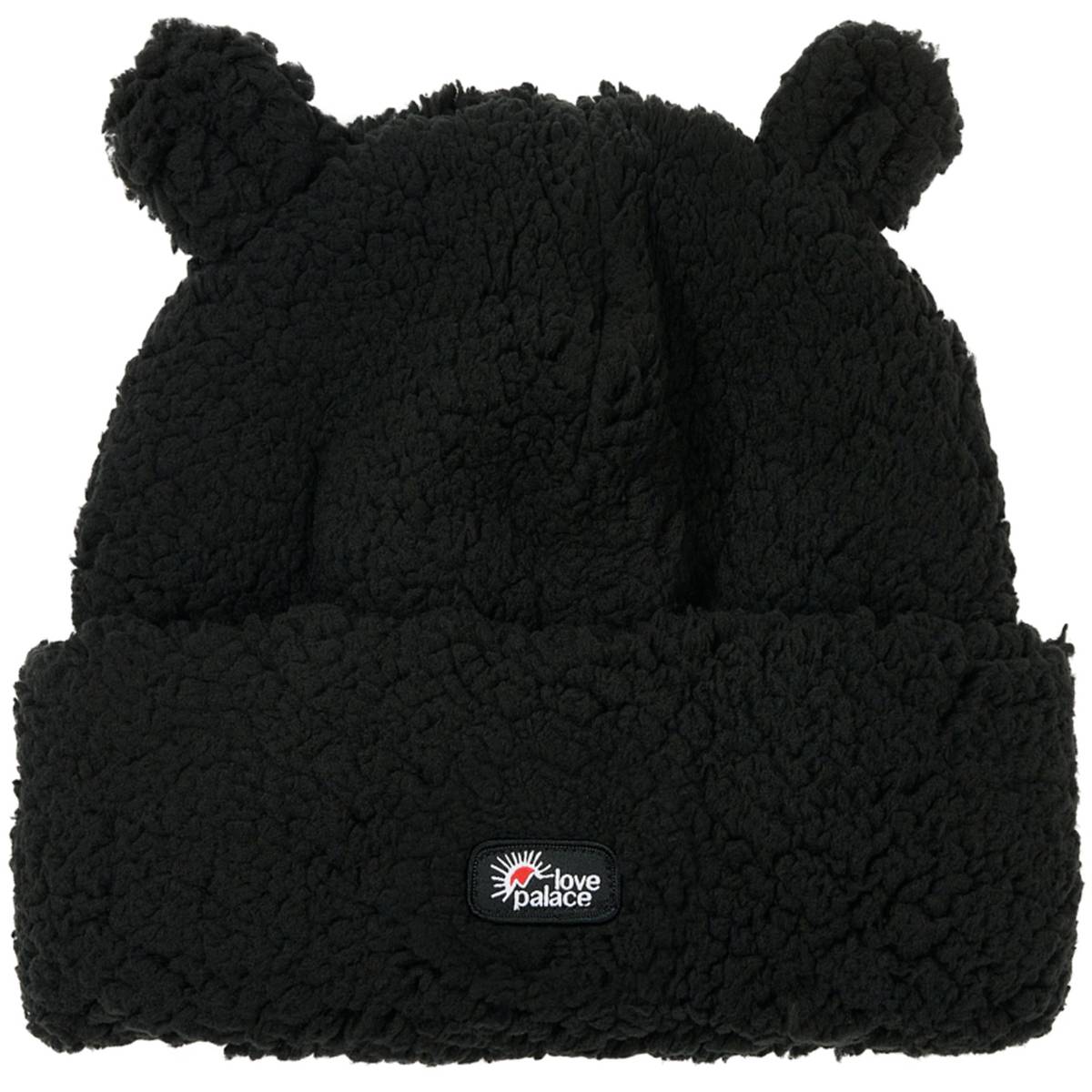 Love Palace Fuzzy Ears Beanie Black